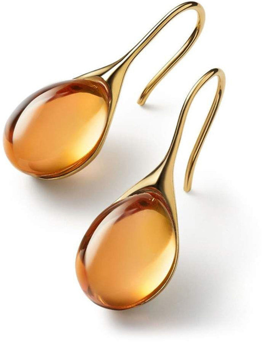 Boucles d’oreilles pendantes en cristal, dorées et argentées