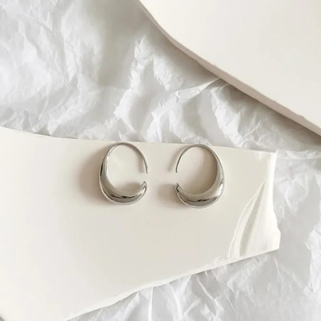 Boucles d’oreilles luxueuses en or et argent