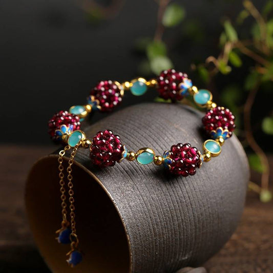 Bracelet en pierres naturelles façon baies