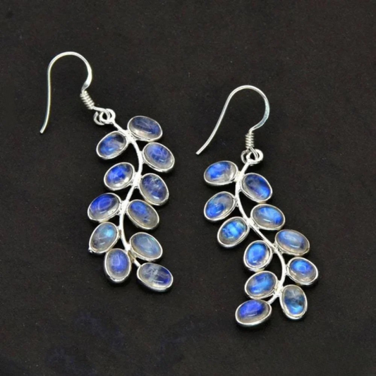 Boucles d’oreilles en pierre de lune